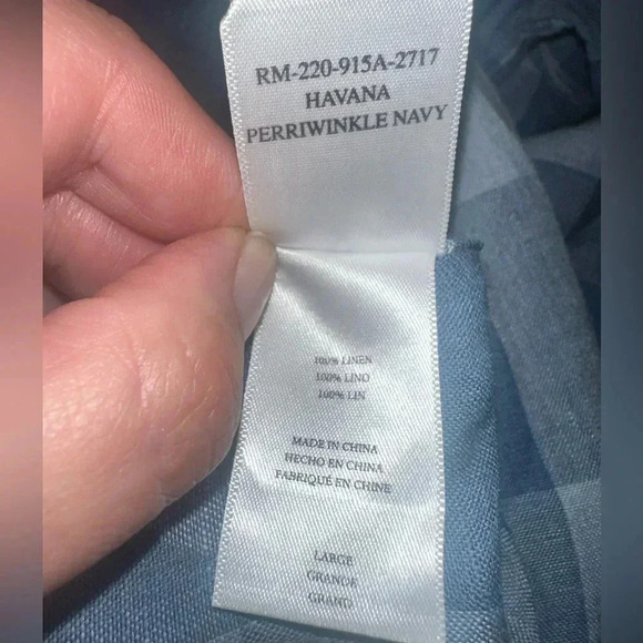 Rails Light and Dark Blue Checkered Button Down Shirt - Picture 5 of 11